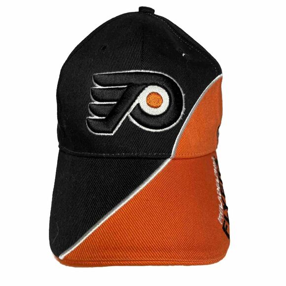 VTG Philadelpha Flyers Adjustable hat big Color Block logo Twins Enterprise 90s - Picture 1 of 13